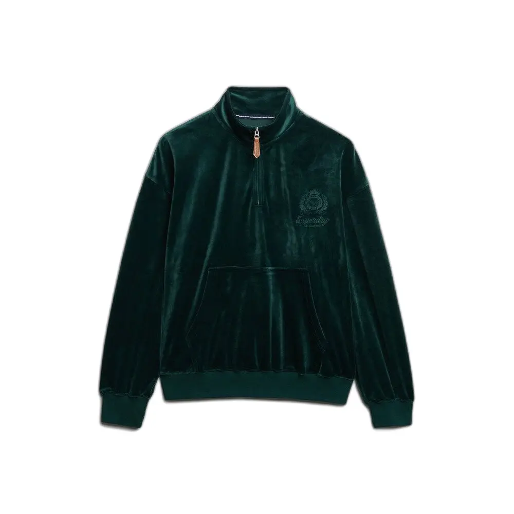 Damen Sweatshirt mit Reißverschluss aus Samt Superdry Country Club