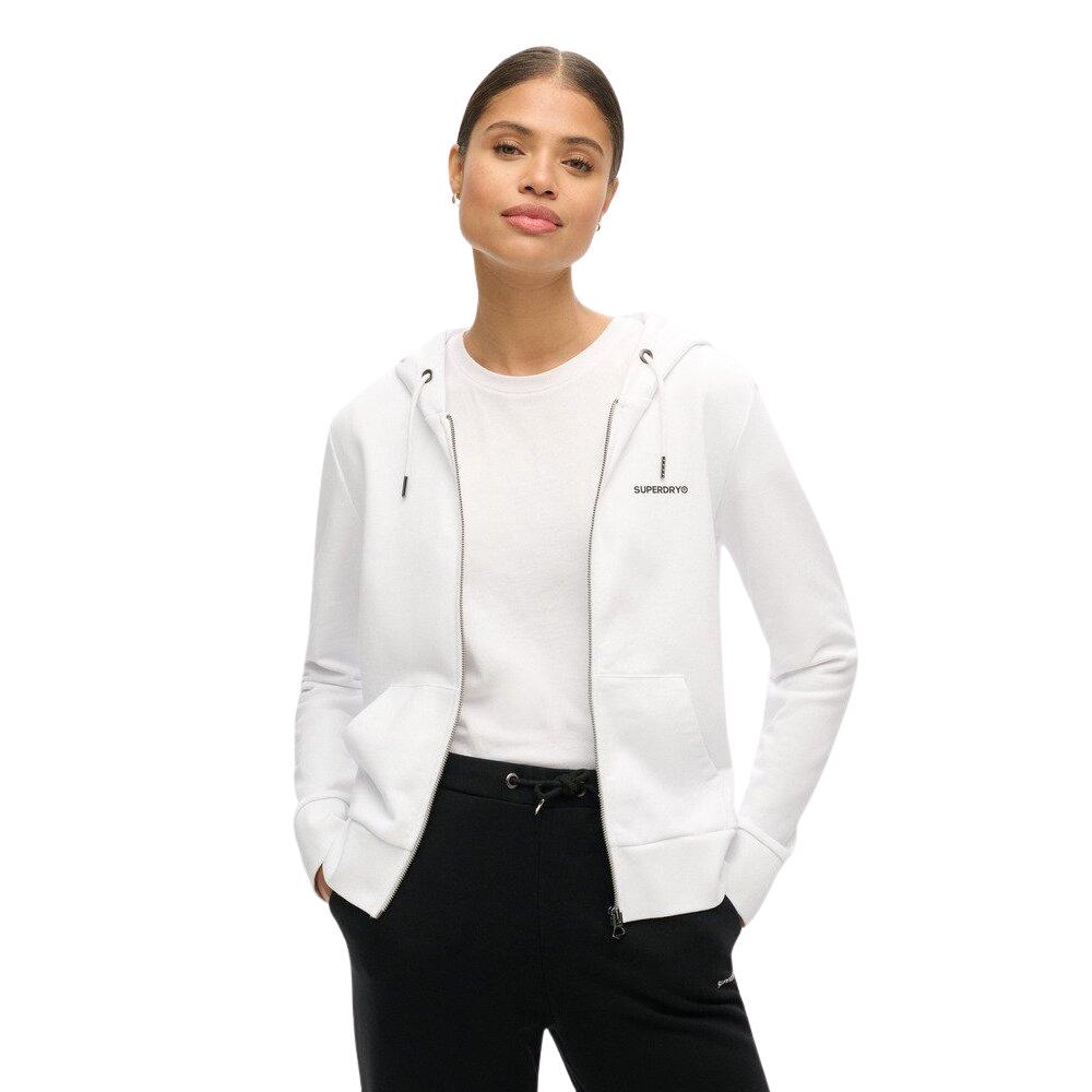 5063068700843 - Einfarbiger Damen Hoodie mit Reißverschluss Superdry