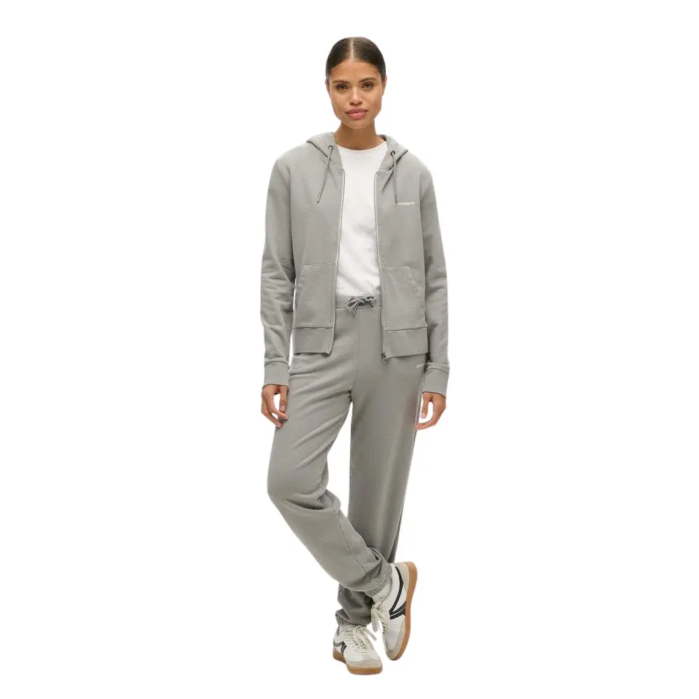 5063068701024 - Einfarbiger Damen Hoodie mit Reißverschluss Superdry