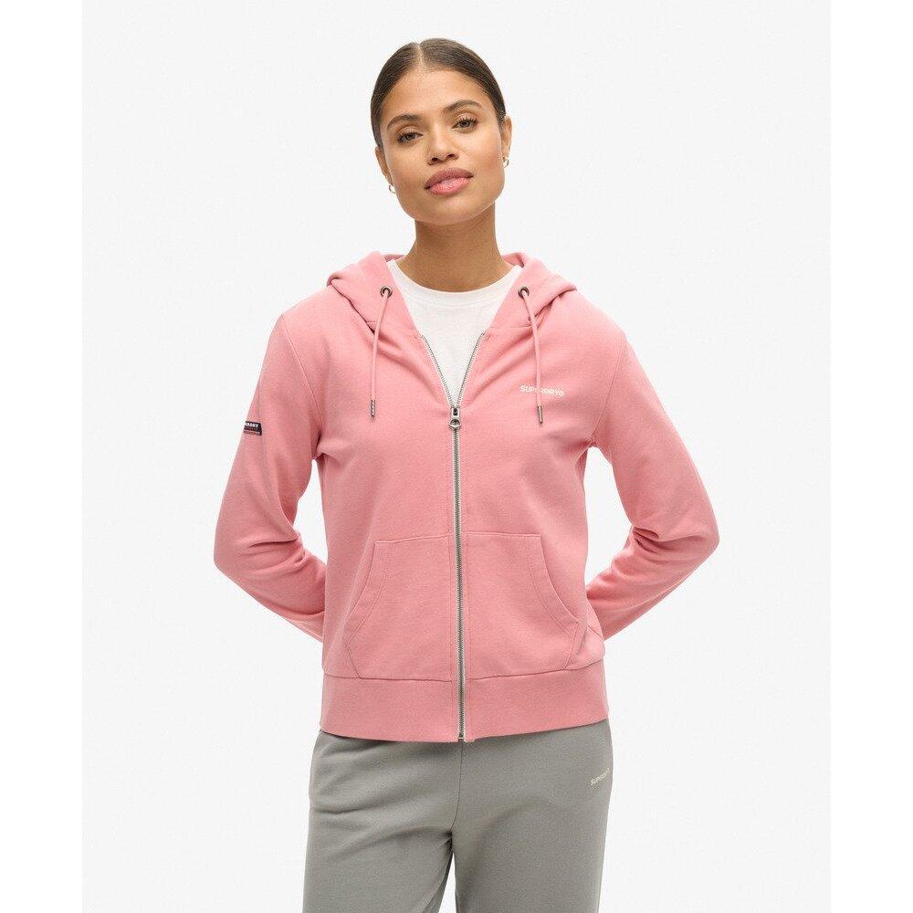 5063068701178 - Einfarbiger Damen Hoodie mit Reißverschluss Superdry