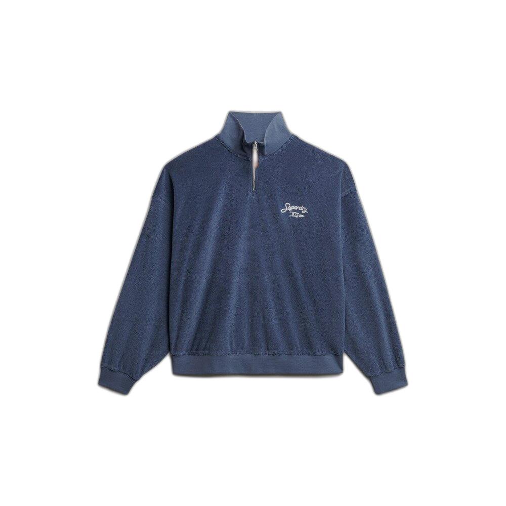 Felpa girocollo con zip donna  Heritage