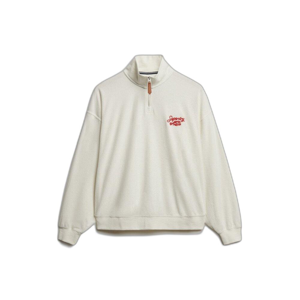 Felpa girocollo con zip donna  Heritage