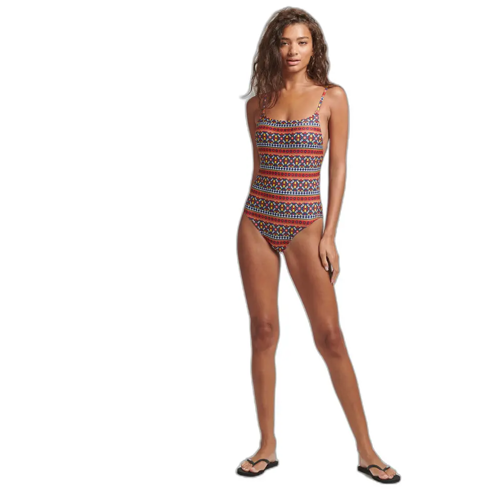 Einteiliger Badeanzug Frau Superdry Vintage Surf