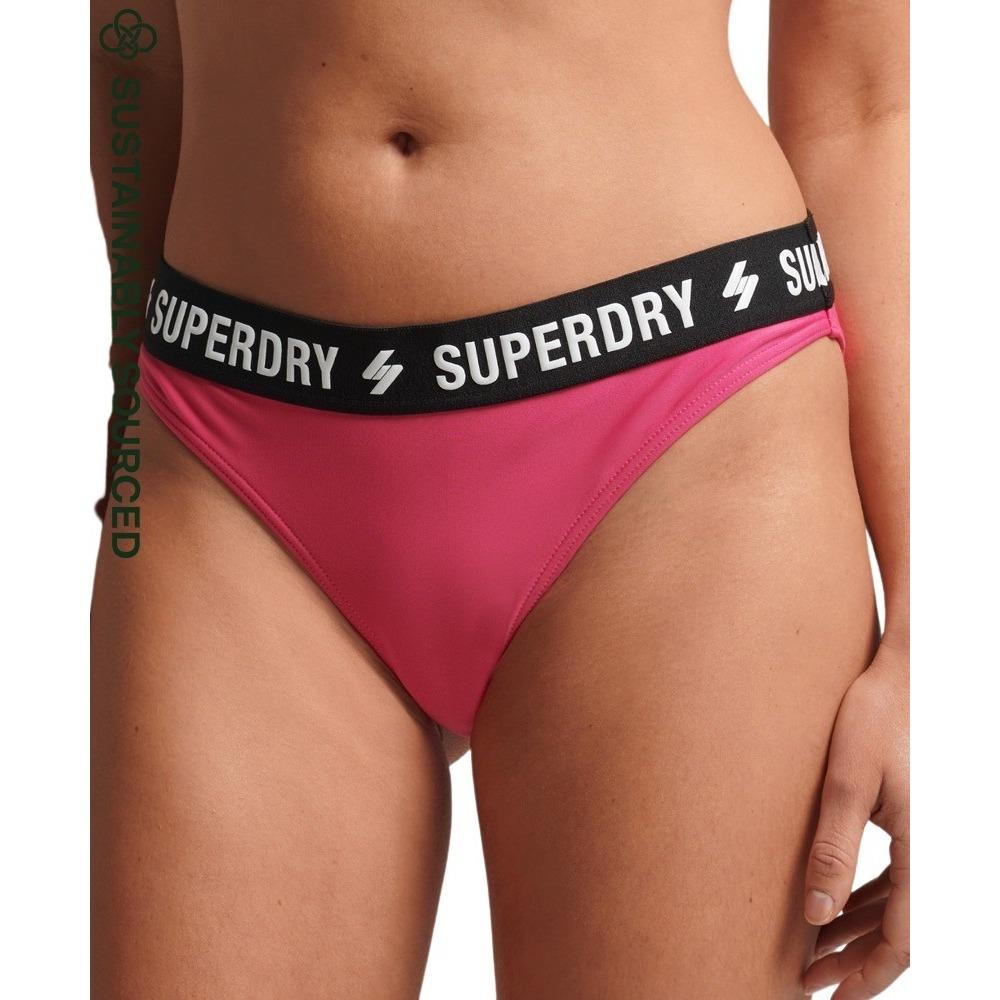 5057847662521 - Womens Recyceltes Elastisches Bikinihöschen Pink - Größe 38