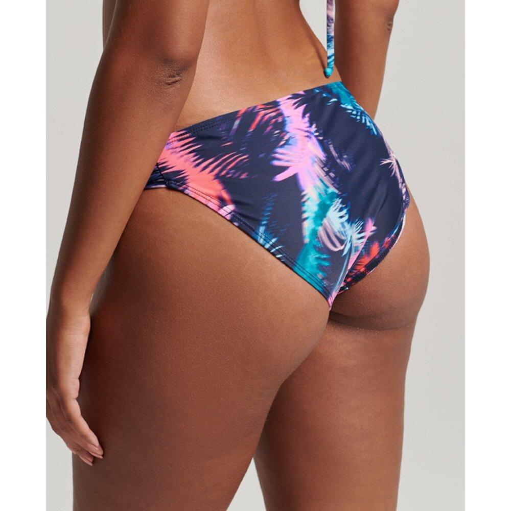 5059726611125 - Womens Gerafftes Bikinihöschen aus Recyceltem Material Blau - Größe 44