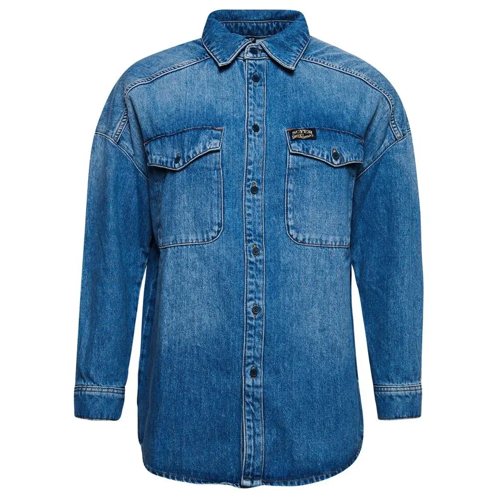 5059726845681 - Oversize-Oberhemd aus Jeansstoff Damen Superdry