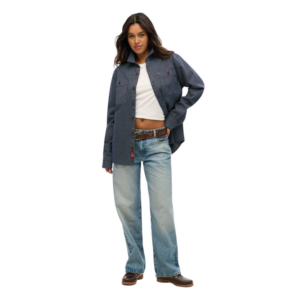 5063068729332 - Oversize-Oberhemd aus Jeansstoff Damen The Merchant Store