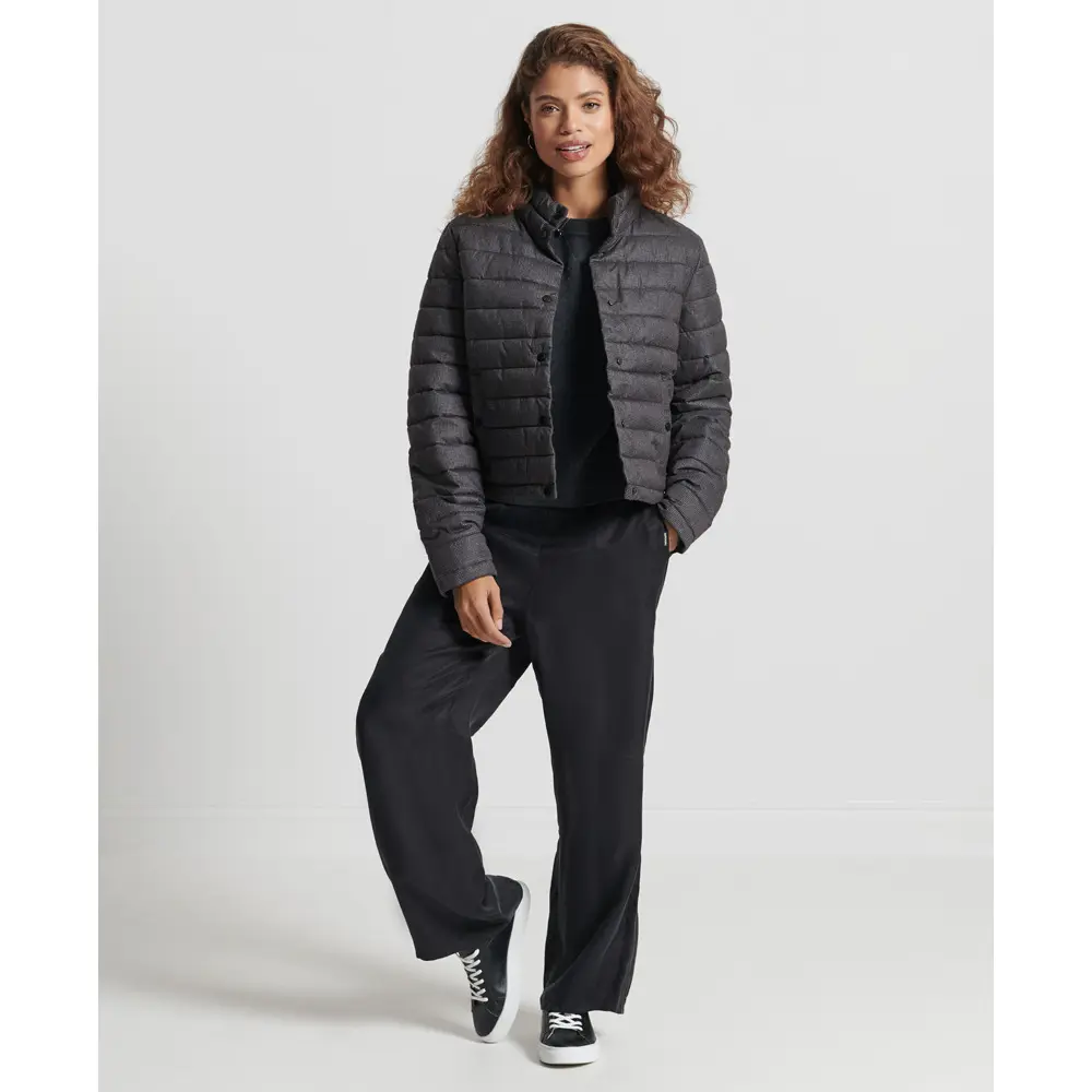 5057847314246 - Damen Kastige Fuji Jacke Grau - Größe 40