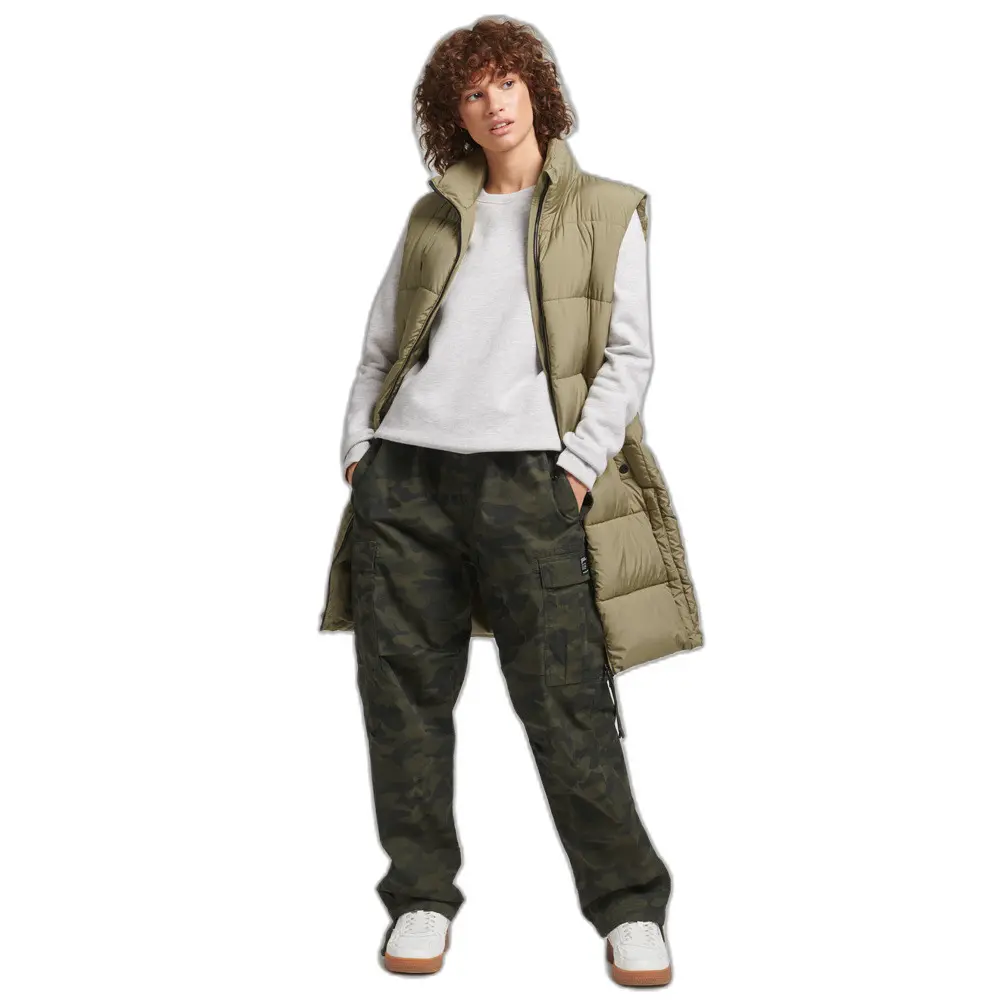 5059726030827 - Lange ärmellose Daunenjacke mit Kapuze Damen Superdry