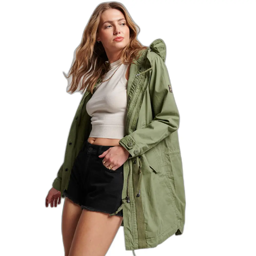 5059726514518 - Womens Damen Grün Vintage Field Parka Größe 38 - Größe 38