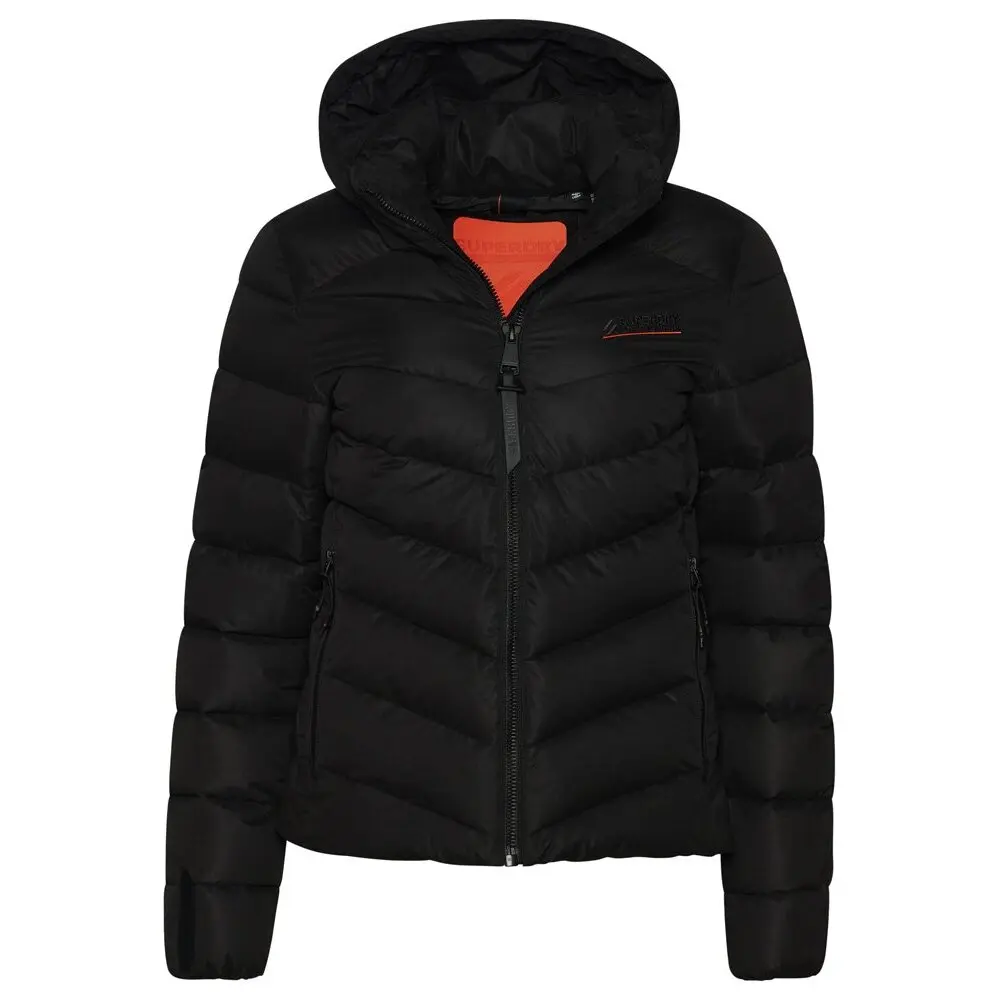 5059726787936 - - Wattierte Jacke aus Mikrofaser in Schwarz mit Kapuze