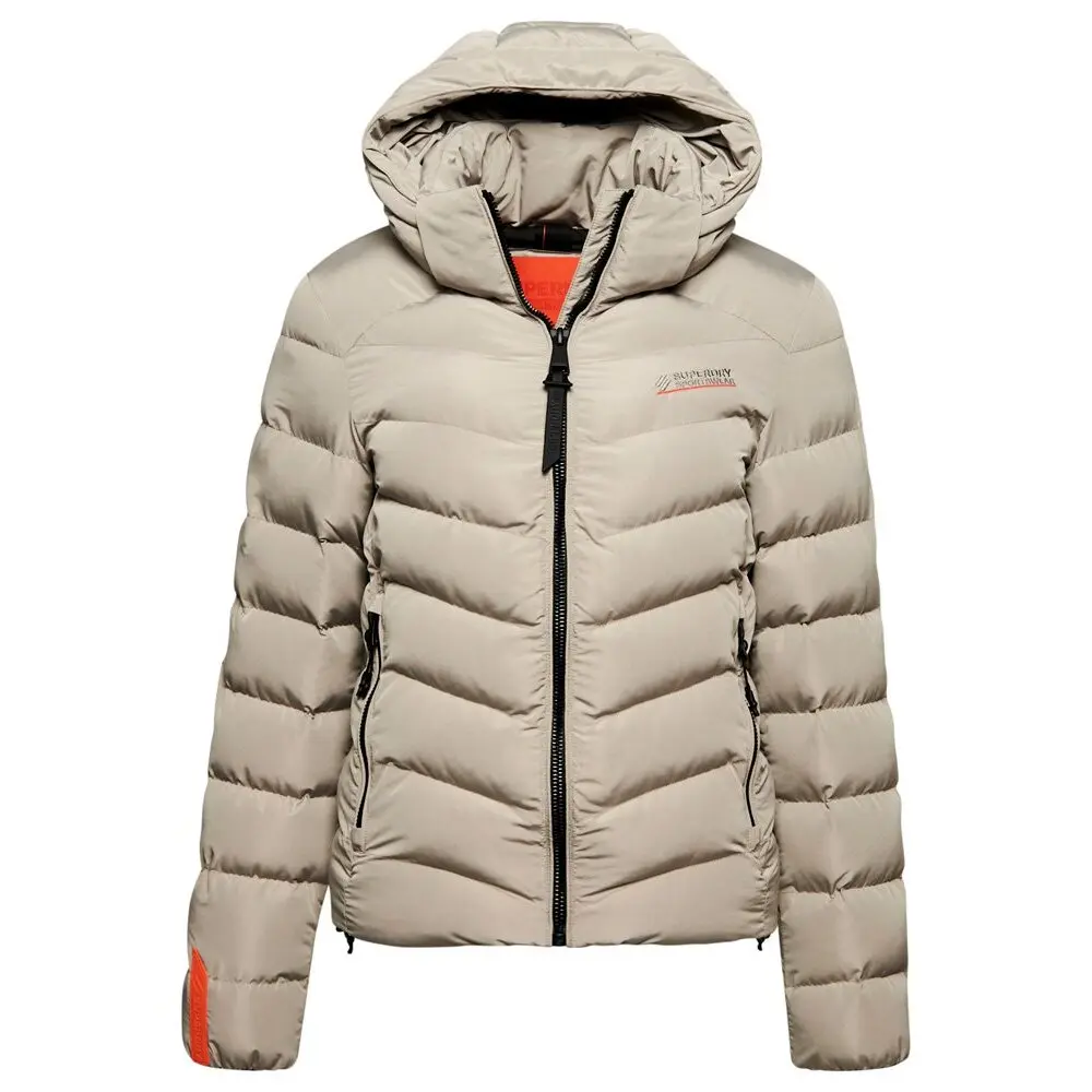 Women's hooded microfiber down jacket Superdry