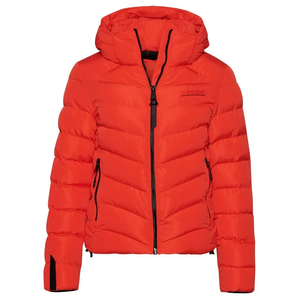 5059726788056 - Damen Steppjacke aus Mikrofaser mit Kapuze Rot - Größe 38