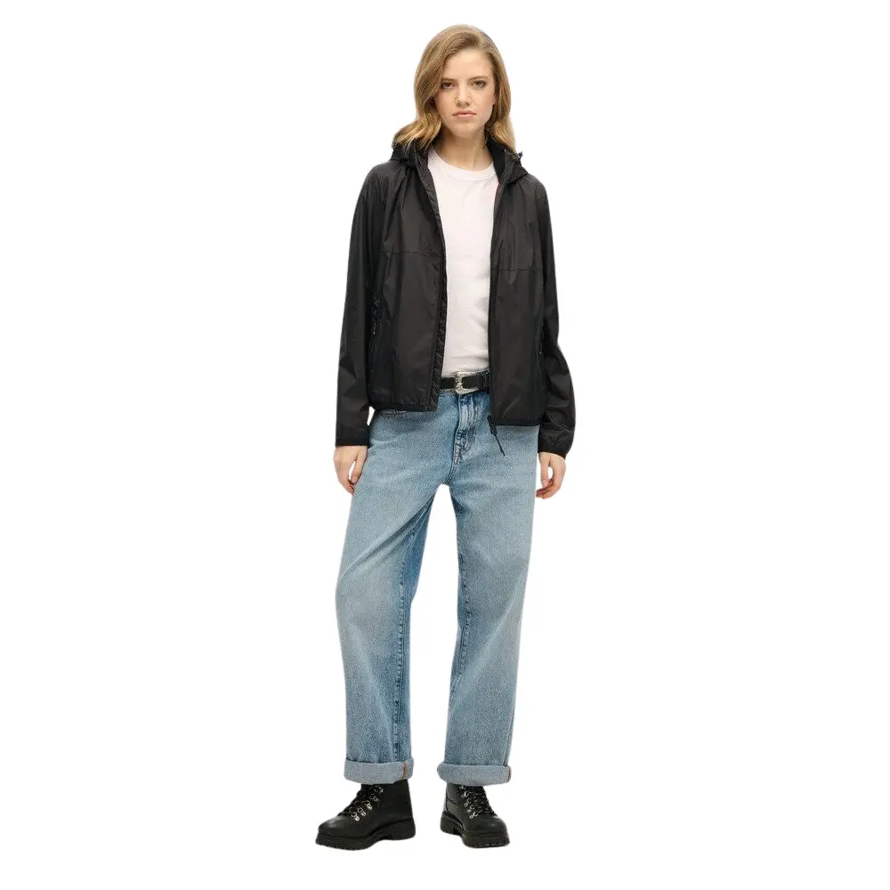 5063068616090 - Damen Windjacke mit Kapuze und Logo Superdry