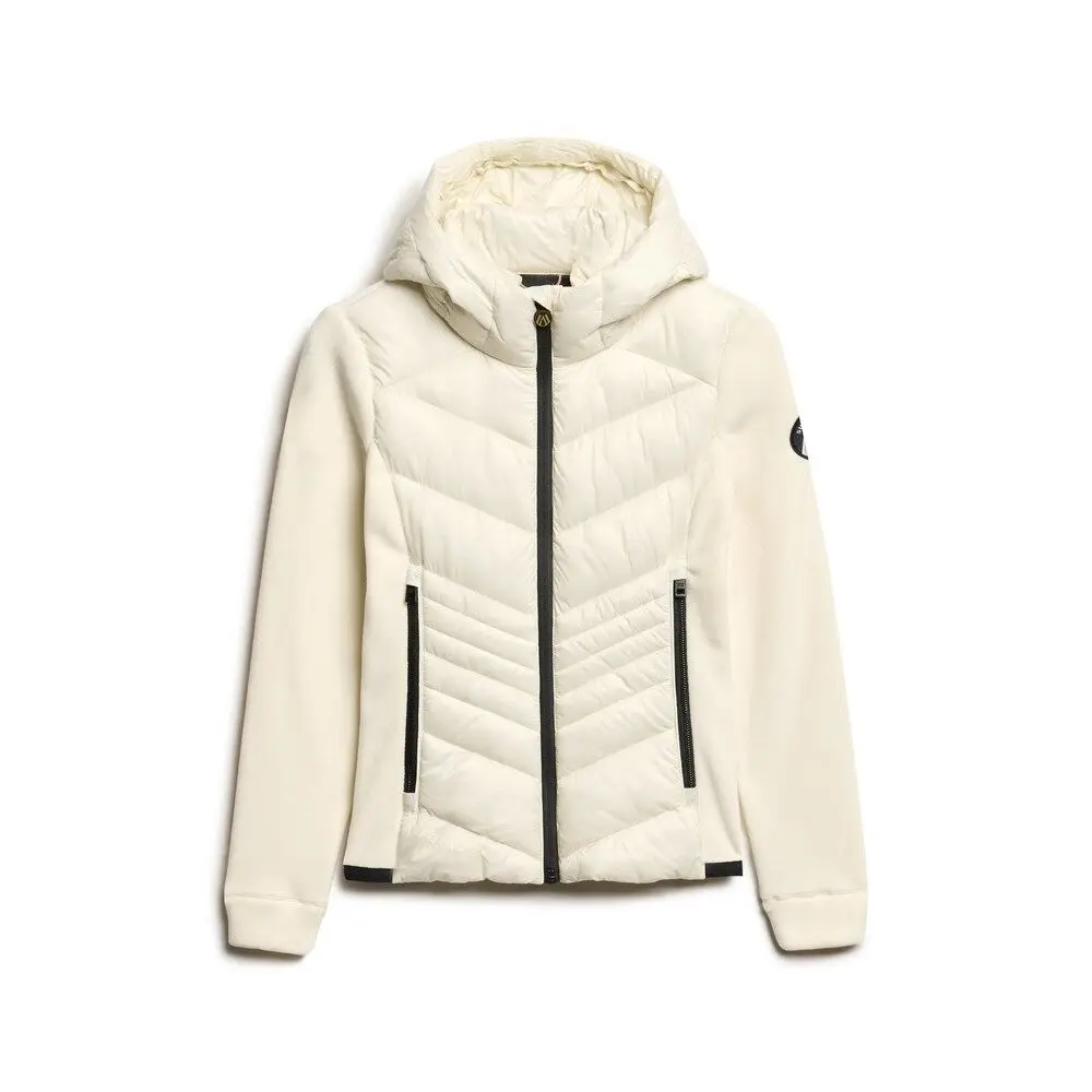 Superdry Women's Blanc Hybrid Hooded Jacket Storm