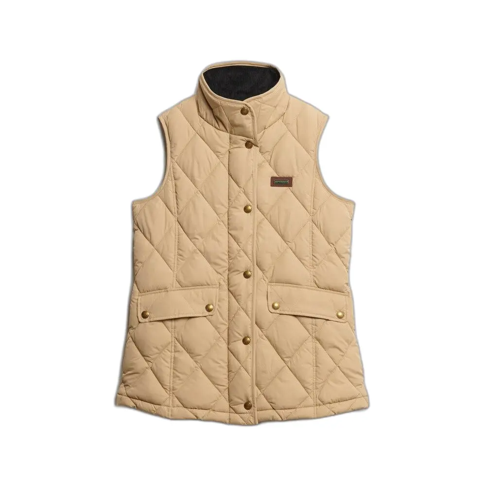 Damen-Daunenjacke Superdry Cord Trimmed Liner