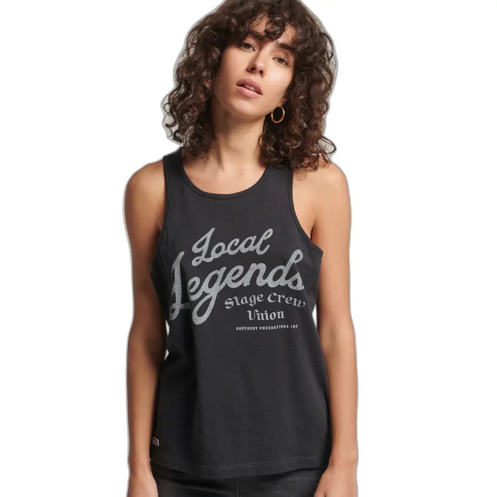 5057847677723 - Womens Vintage Merch Store Tanktop Schwarz - Größe 40