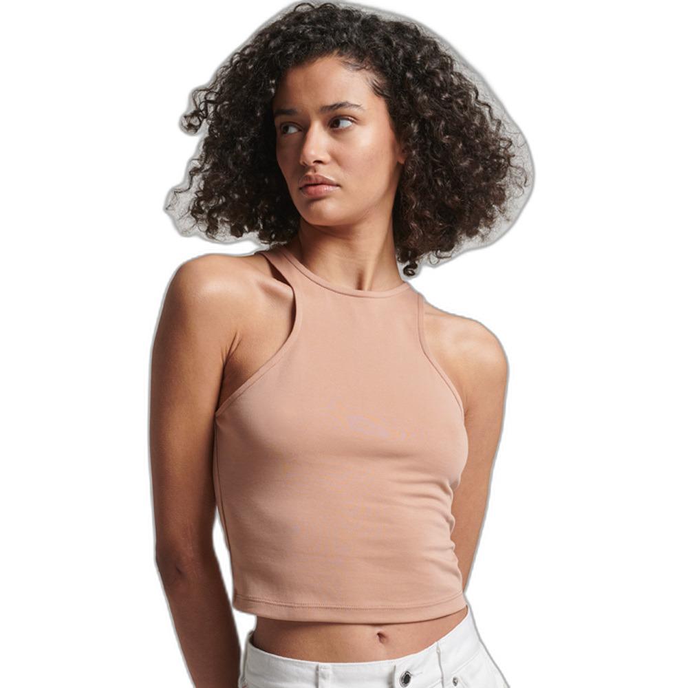 5059726563677 - Damen Studios Racer-Tanktop aus Jersey Blass Rosa - Größe 44