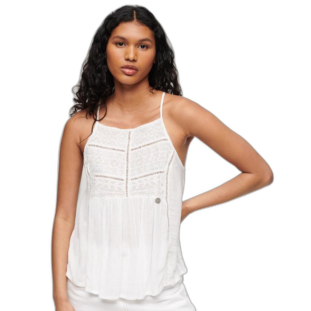 5059726700850 - Tanktop mit Spitzeneinsatz Frau Vintage