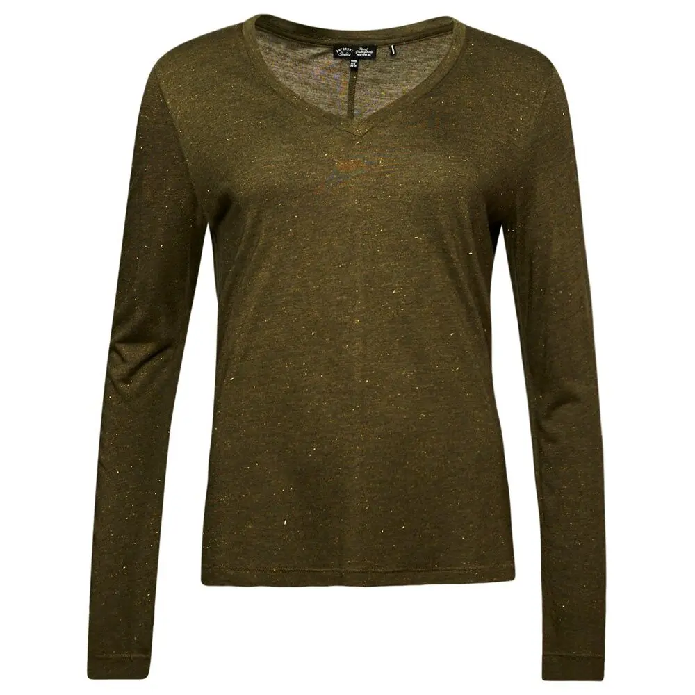 5059726853297 - T-Shirt Langarm V-Ausschnitt Jersey Damen Superdry