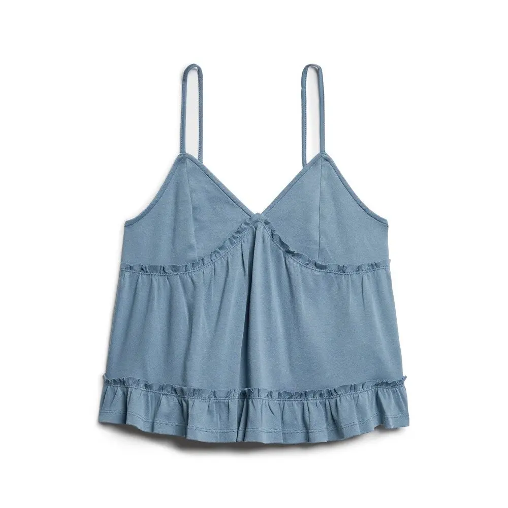 5063068124137 - Damen Jerseytop mit Rüschen Superdry