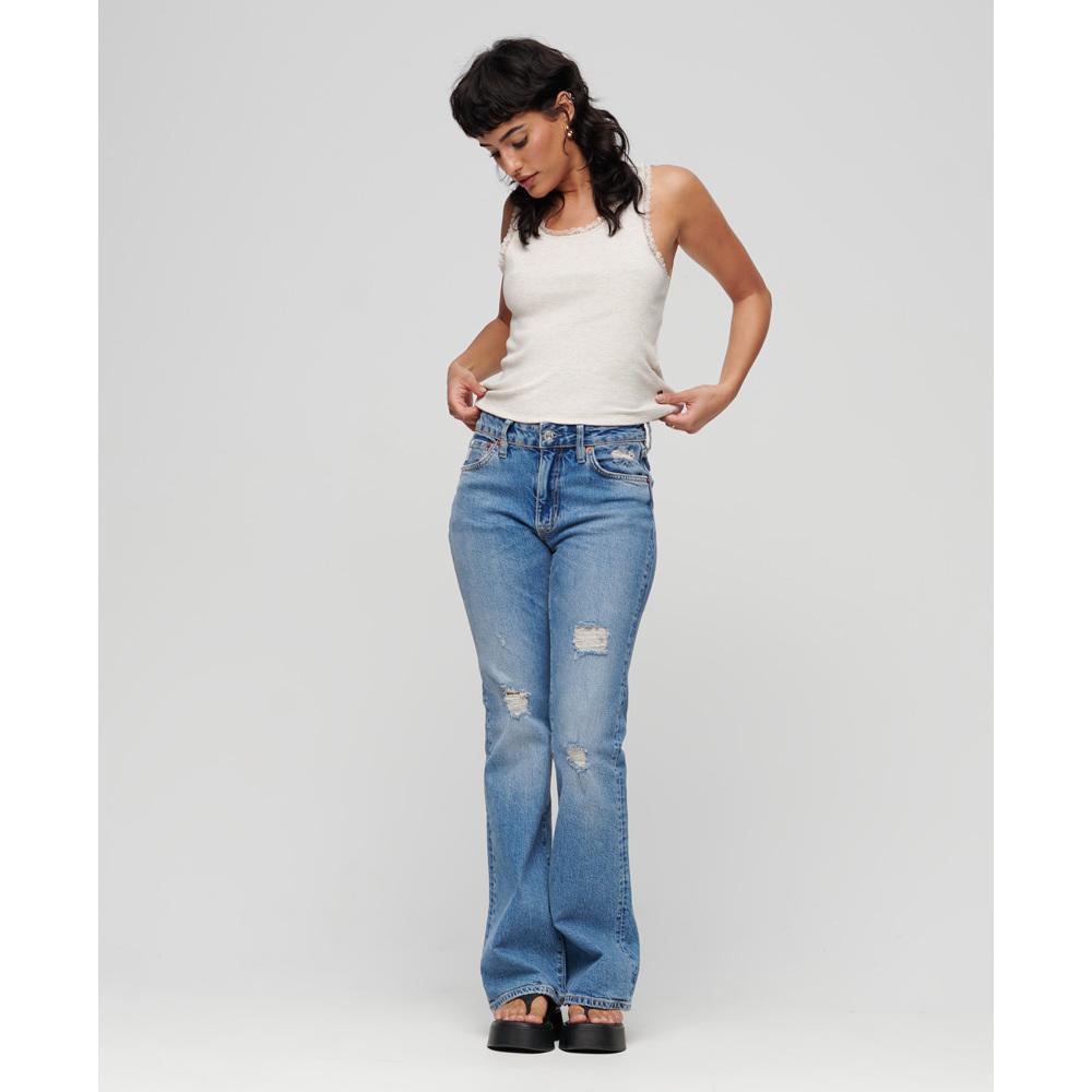 5063068004293 - Tanktop aus Bio-Baumwolle mit Spitzenbordüre Frau Vintage