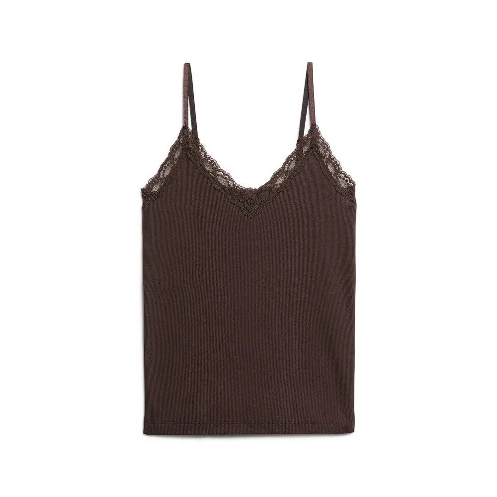 5063068125424 - Kurzes Top mit Spitzenbesatz für Frauen Essential