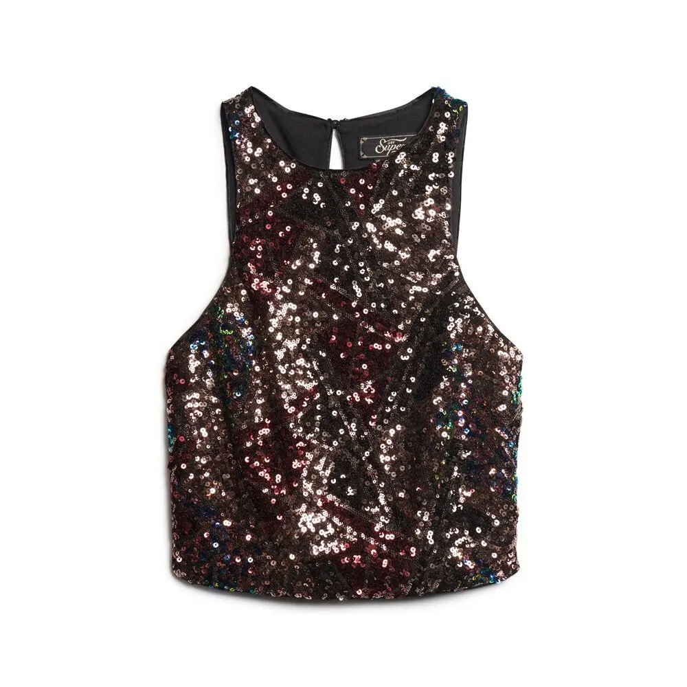 Pailletten-Top, Damen Superdry Racer