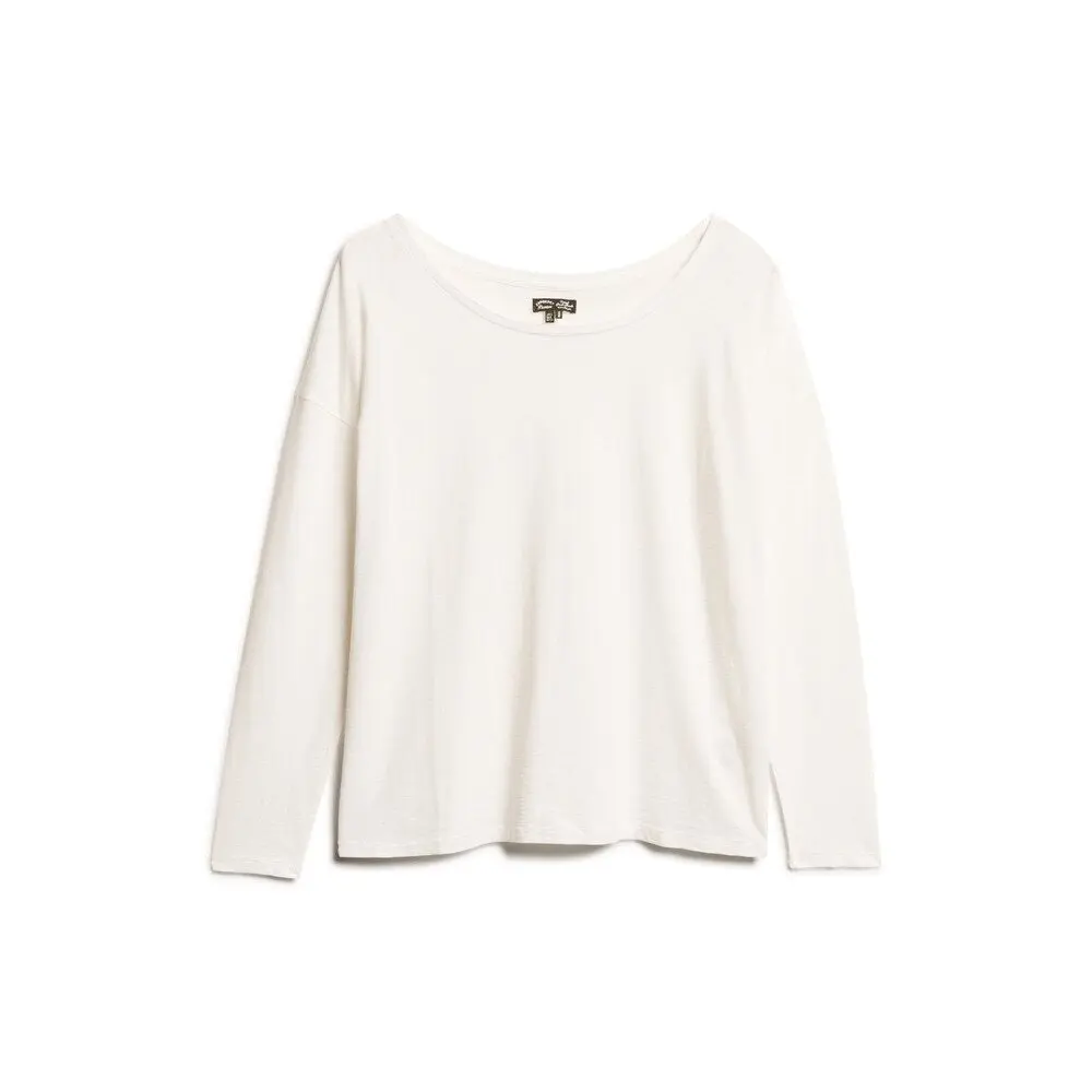 T-shirt a maniche lunghe in jersey donna