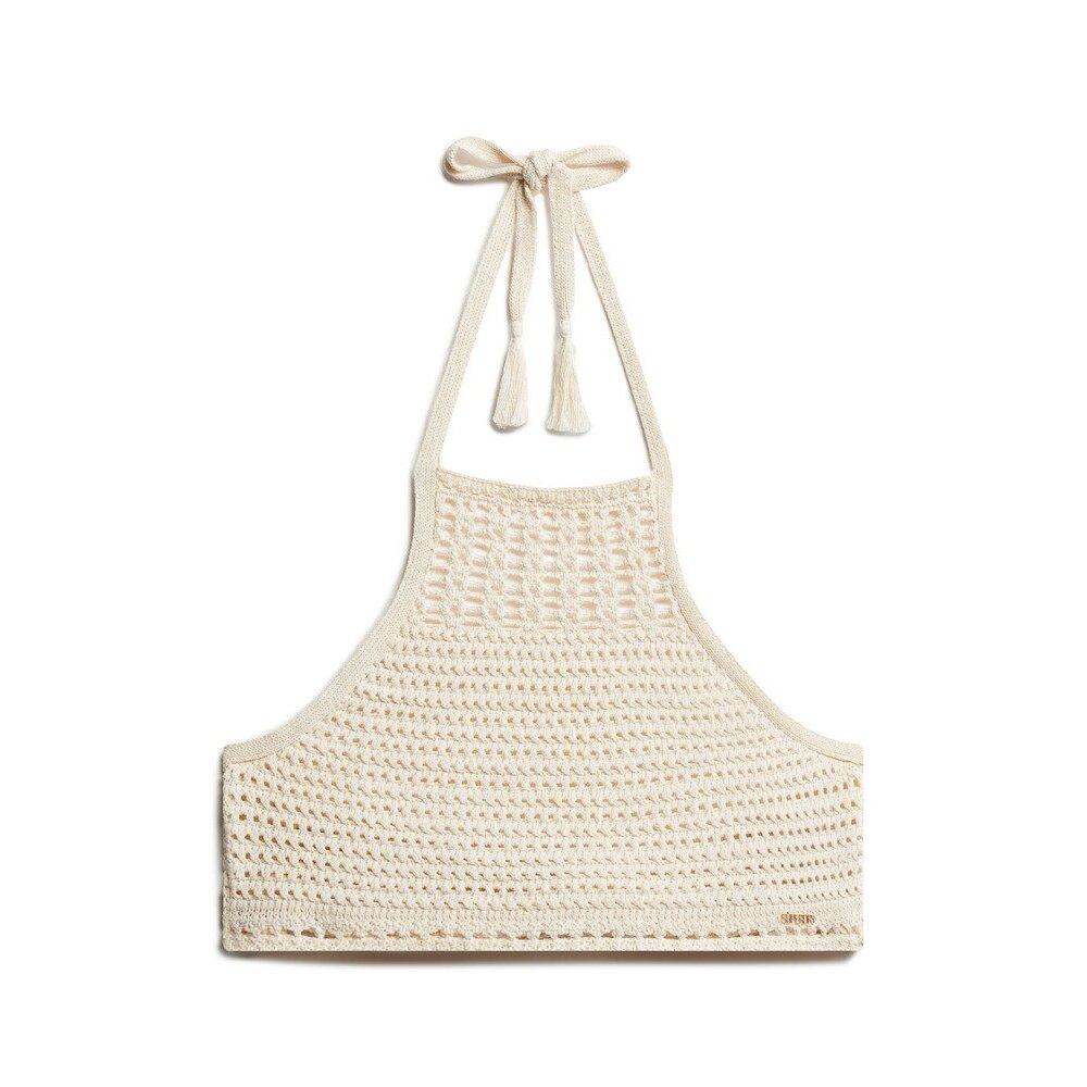 5063068432621 - Kurzes Damen-Crochet-Top mit Rückenausschnitt Superdry