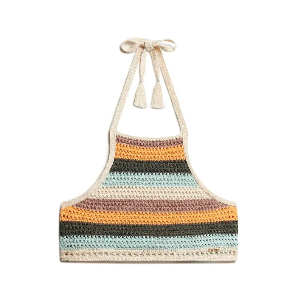 5063068432713 - Damen Häkel-Crop-Top T-Shirt Superdry