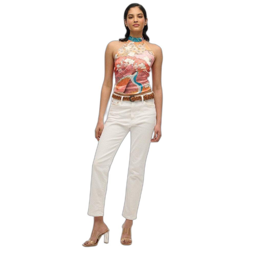 5063068911034 - Damen Bluse mit Rückenausschnitt aus Jacquard Superdry 5063068911034 - Damen Bluse mit Rückenausschnitt aus Jacquard Superdry