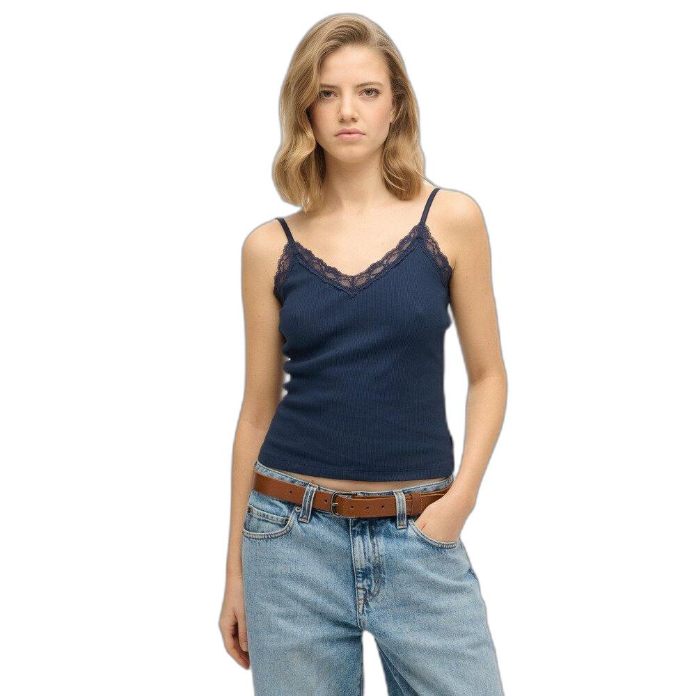 5063068673567 - Débardeur à liseré dentelle femme Essential