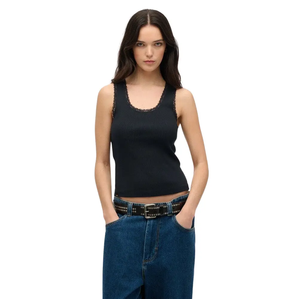 5063068673680 - Damen-Top mit Spitzenkante Vintage