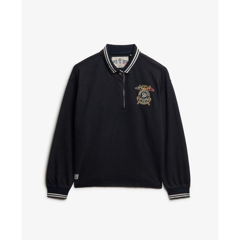 5063634177031 - Polo-Shirt langarm Damen Crest