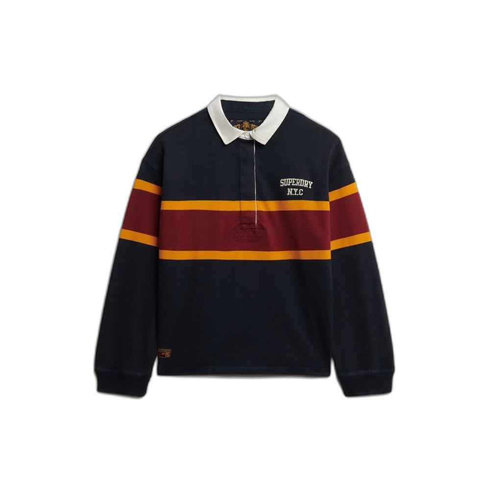 5063634177253 - Langarm-gestreiftes Poloshirt für Damen Heritage