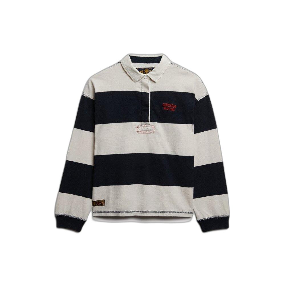 5063634177352 - Langarm-gestreiftes Poloshirt für Damen Heritage