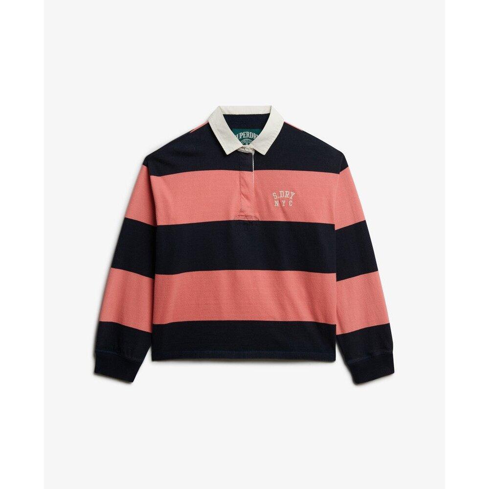 5063634177413 - Langarm-gestreiftes Poloshirt für Damen Heritage