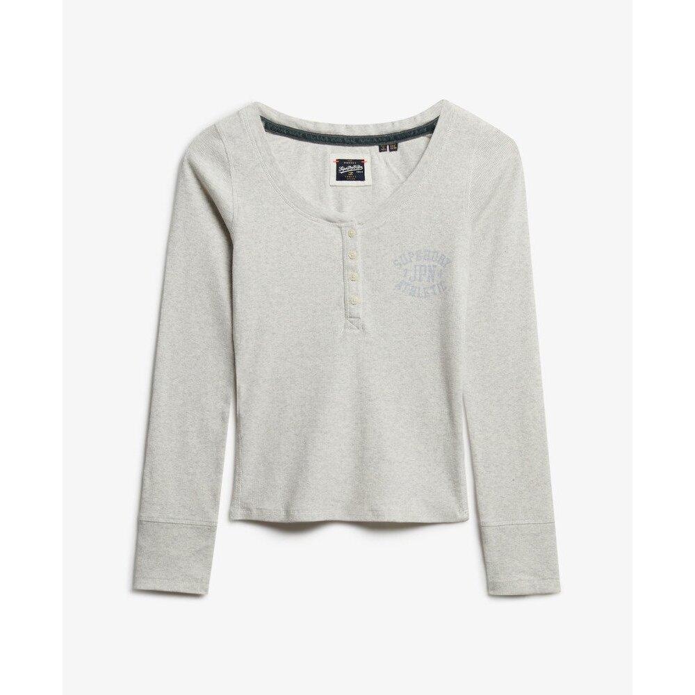 T-shirt a maniche lunghe con bottoni da donna  Athletic