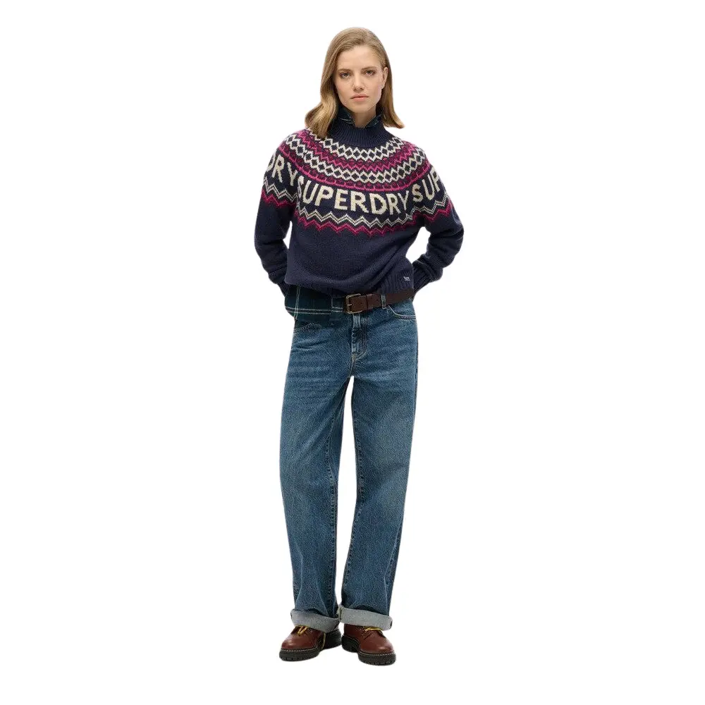 5063068380946 - Jacquard-Muster Pulli für Damen Superdry 5063068380946 - Jacquard-Muster Pulli für Damen Superdry
