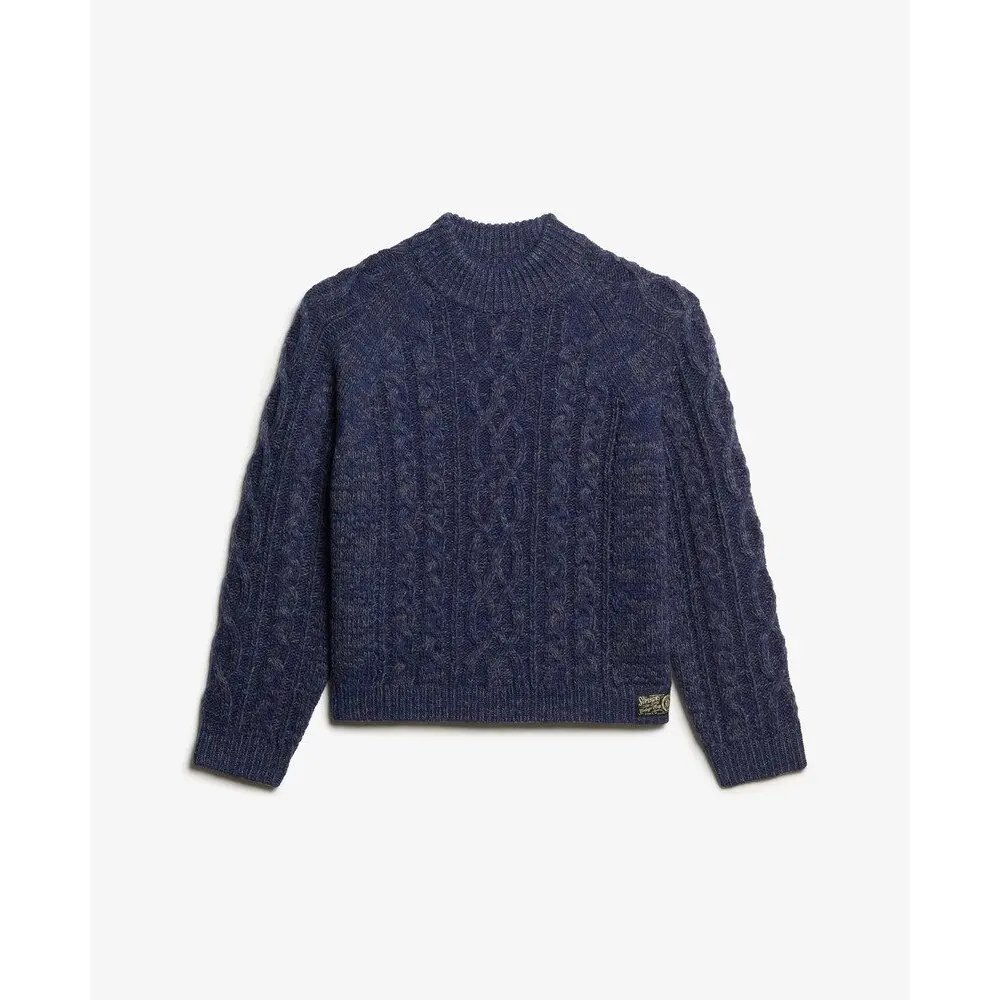 Damen gedrehter Schornsteinpullover Superdry