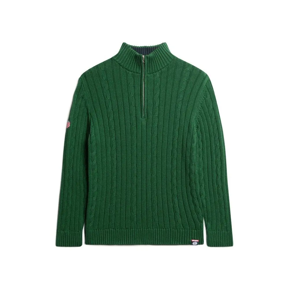 5063068472894 - Damen Rugby-Pullover mit Stehkragen aus Strick Superdry