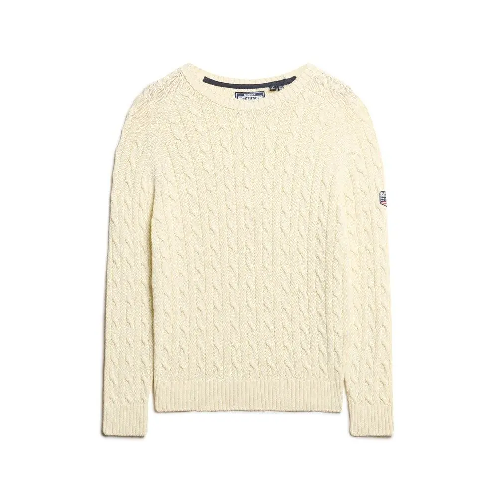 5063068472955 - Großer Pullover mit Zopfmuster für Frauen Superdry