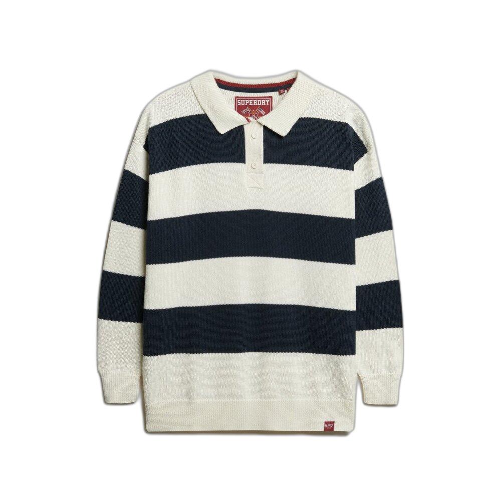 5063068874674 - Gestreifter Damen Rugby-Pullover aus Strick Superdry