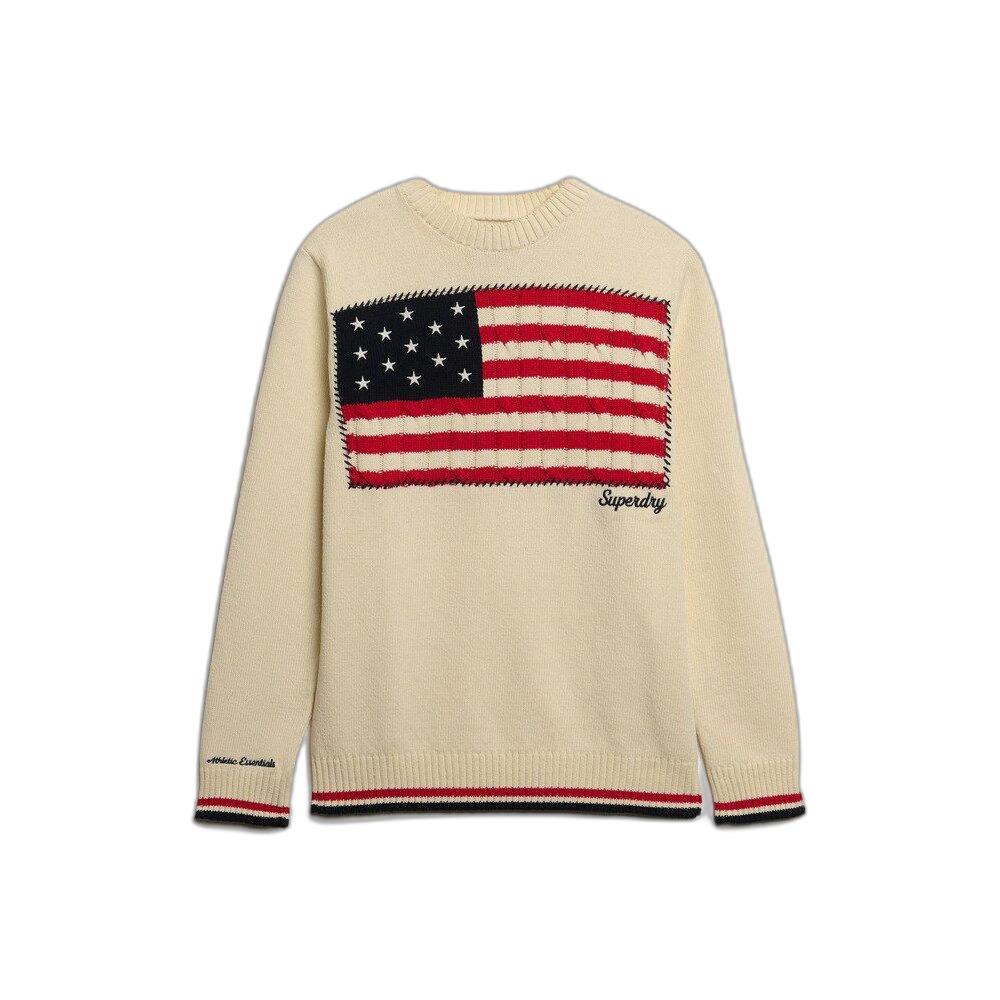 5063634074606 - Pulli mit Rundhalsausschnitt und Americana-Flagge für Frauen Athletic Essentials