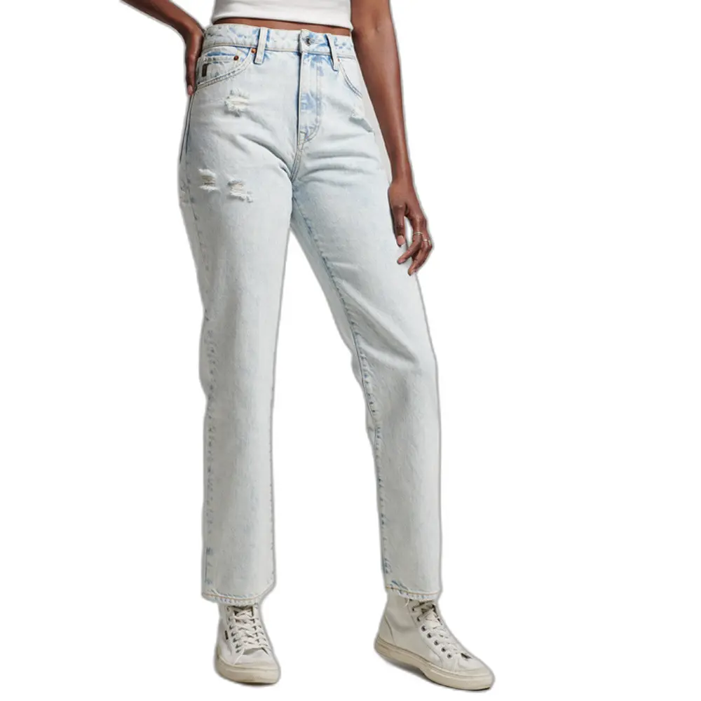5059726525552 - Jeans gerade hohe Taille Bio-Baumwolle Frau 4 5059726525552 - Jeans gerade hohe Taille Bio-Baumwolle Frau 4
