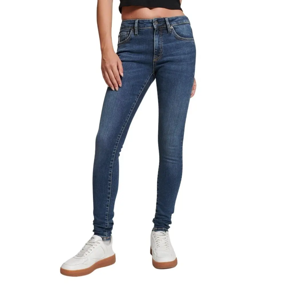 5059726058616 - Womens Röhrenjeans mit Mittlerer Leibhöhe aus Bio-Baumwolle Dunkelblau - Größe 32 30 5059726058616 - Womens Röhrenjeans mit Mittlerer Leibhöhe aus Bio-Baumwolle Dunkelblau - Größe 32 30