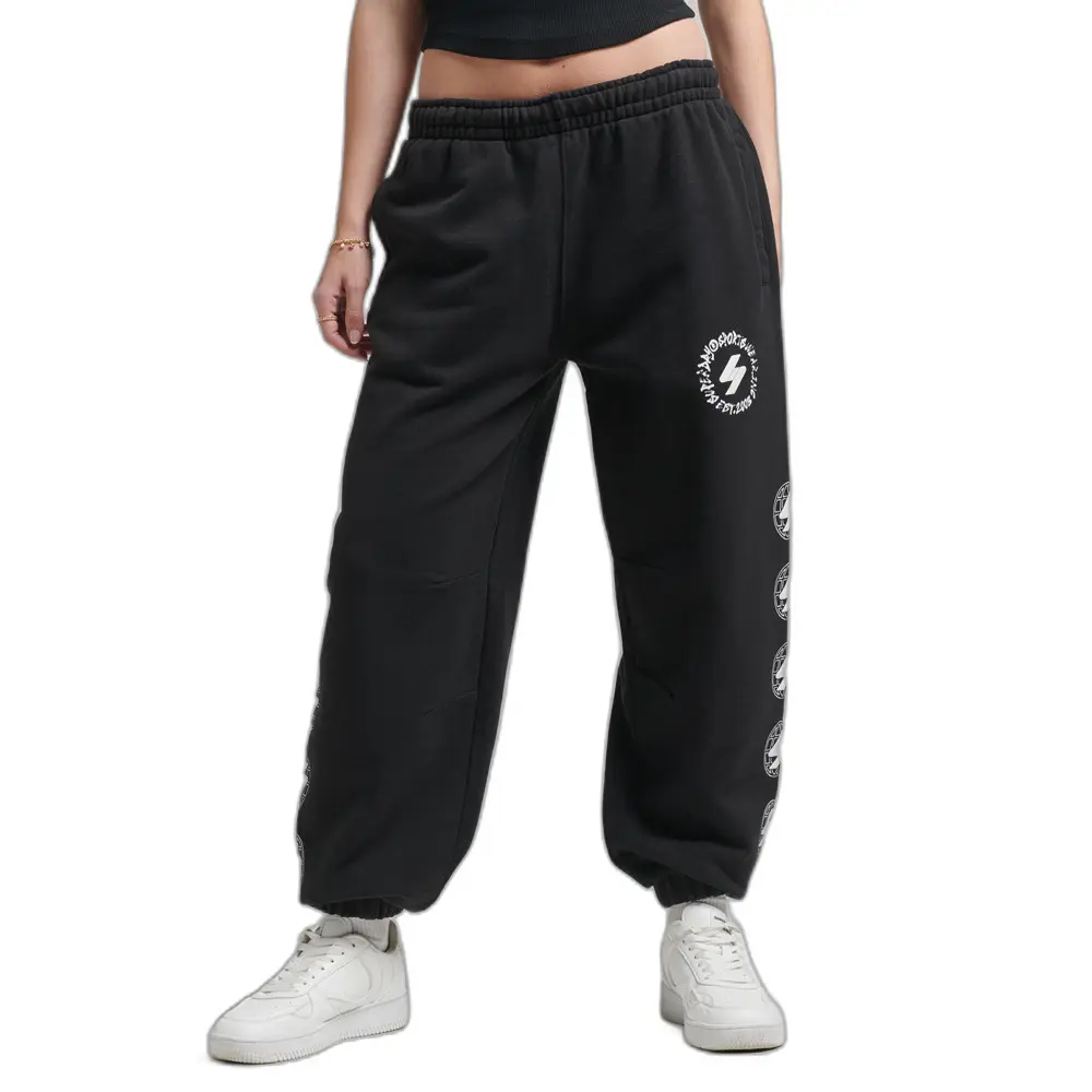 5059726188788 - Womens Unisex Globe Jogginghose mit S-Logo Schwarz - Größe S 5059726188788 - Womens Unisex Globe Jogginghose mit S-Logo Schwarz - Größe S