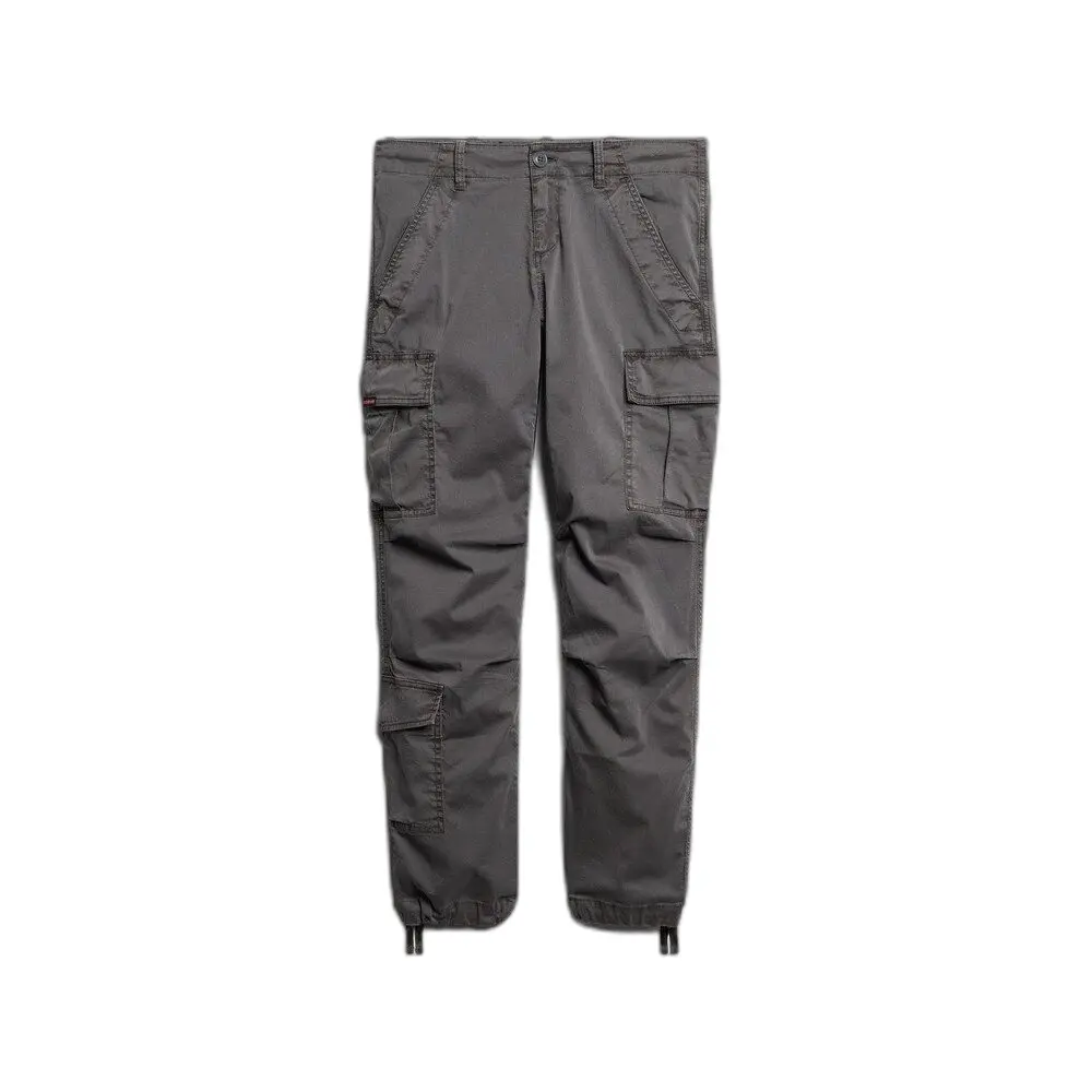 Superdry Para Mujer. W7011052A PantalóN Cargo De Corte Recto Y Talle Bajo Gris (26), Casual, AlgodóN-image