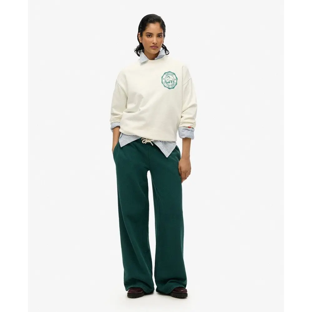 Pantaloni da jogging larghi donna Superdry Essential Logo